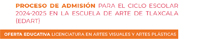 Proceso de Admisión 2024-2025 Escuela Arte de Tlaxcala
